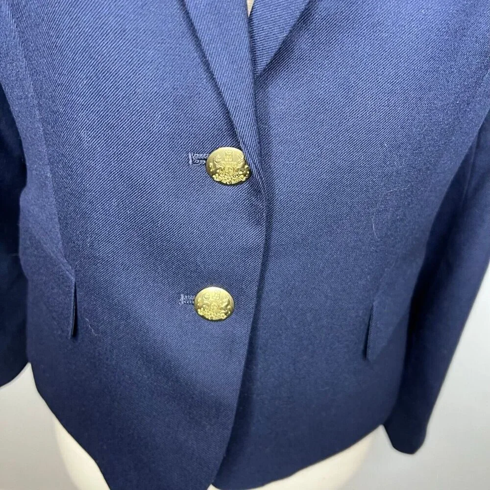 J.Crew $198 Petite Original Schoolboy Blazer Navy Size P2 AZ566 - Picture 6 of 10